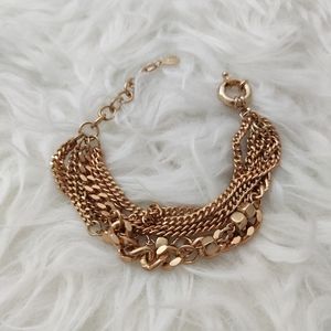 Layered gold bracelet
